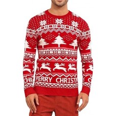 Christmas knitted sweater print for men HF0109-03-03