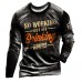 Long sleeved 3D digital printed casual pullover long sleeved T-shirt HF2316-02-03