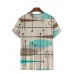 Men's Simple Geometric Print Short Sleeve T-Shirt