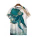 Men's Blue Octopus Short Sleeve T-Shirt