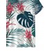 Tropical Flower Print Short Sleeve T-Shirt