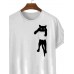 Men's Casual Fun Cat Short Sleeve T-Shirt