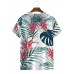 Tropical Flower Print Short Sleeve T-Shirt